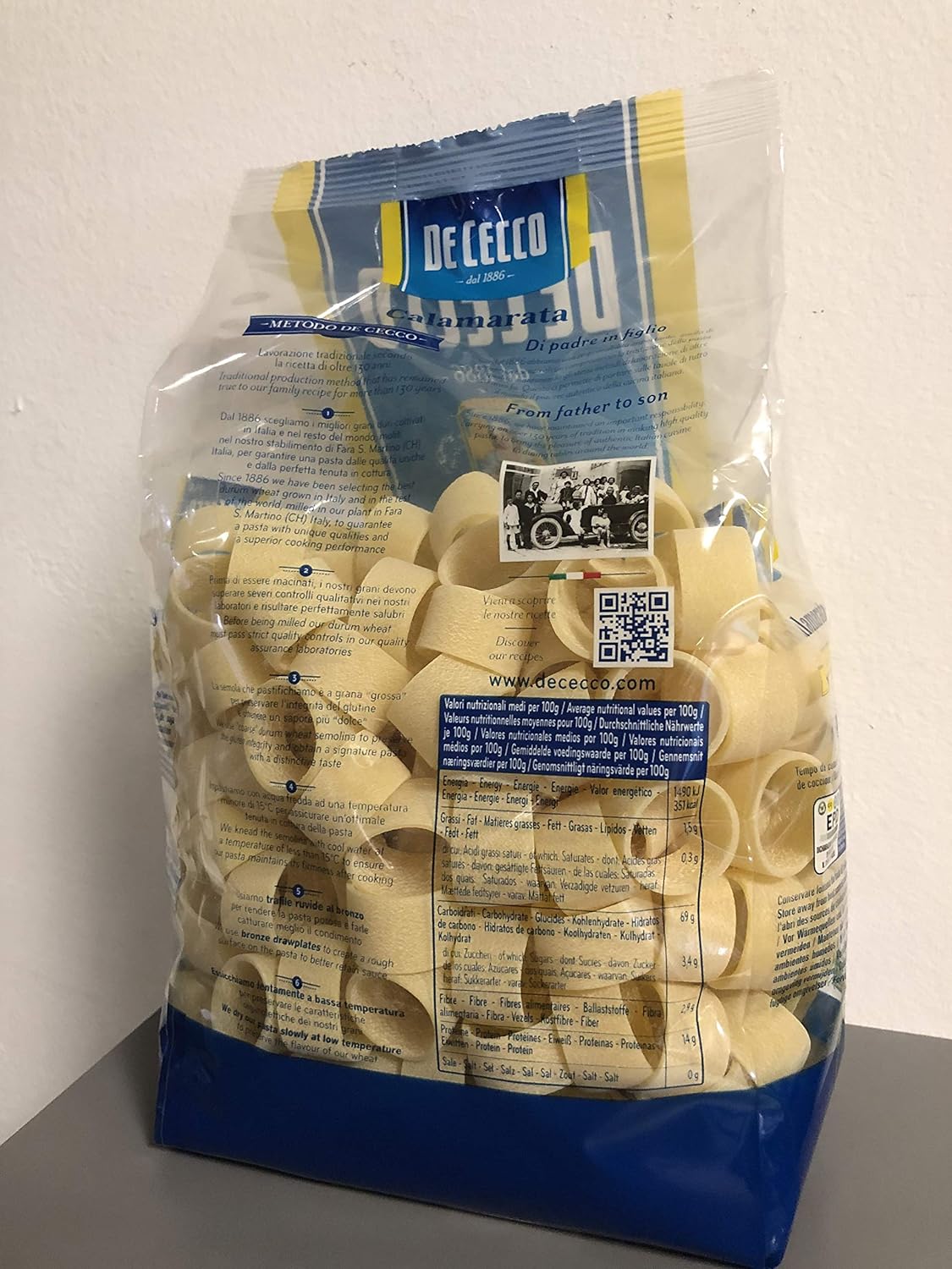 Paccheri De Cecco - Pasta Semola Grano Duro 500g
