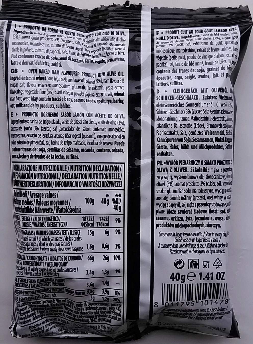 Croccantelle Forno Damiani gusto prosciutto 10pz