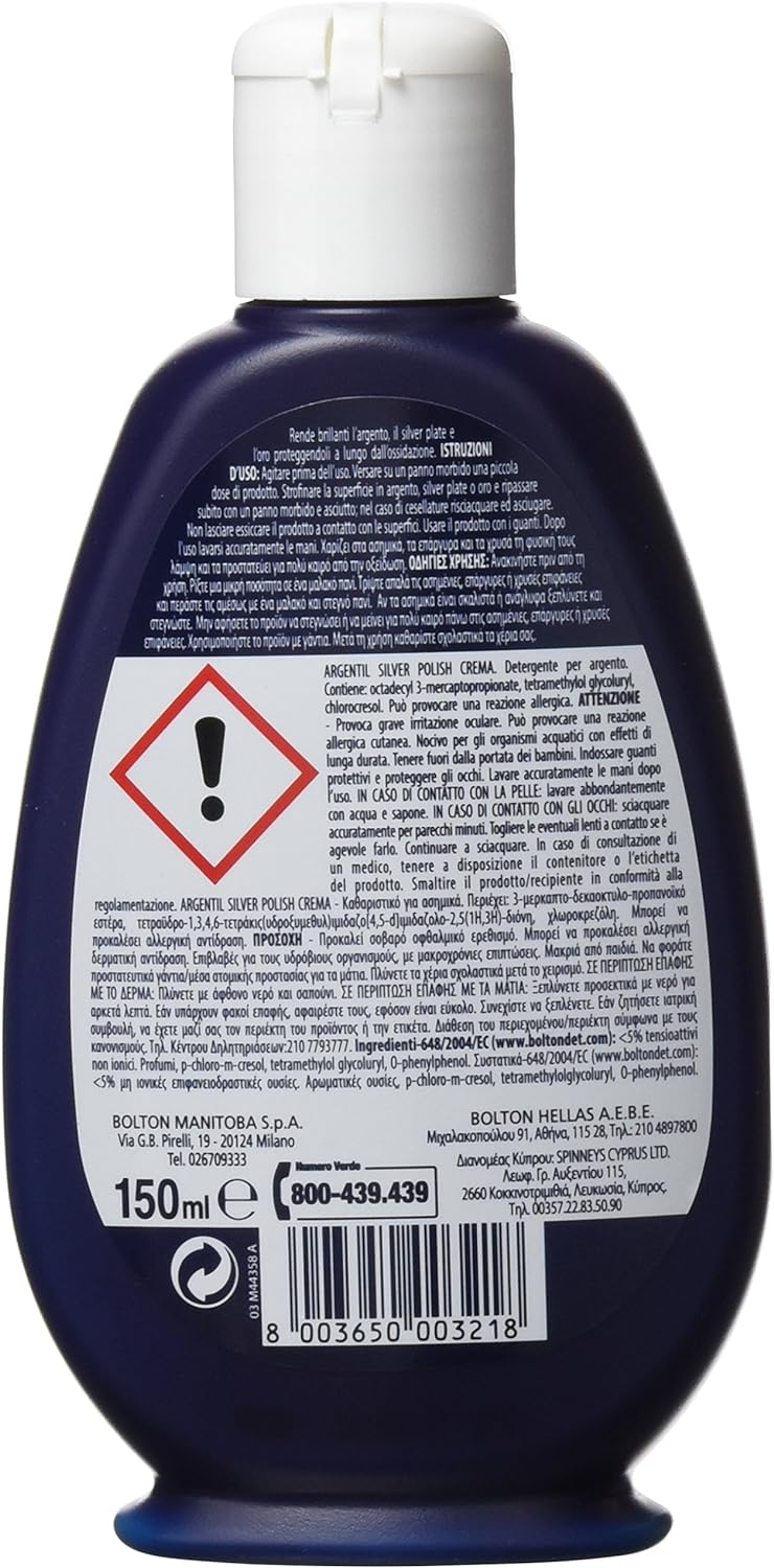 Argentil Polish Detergente per Argento - 150 ml