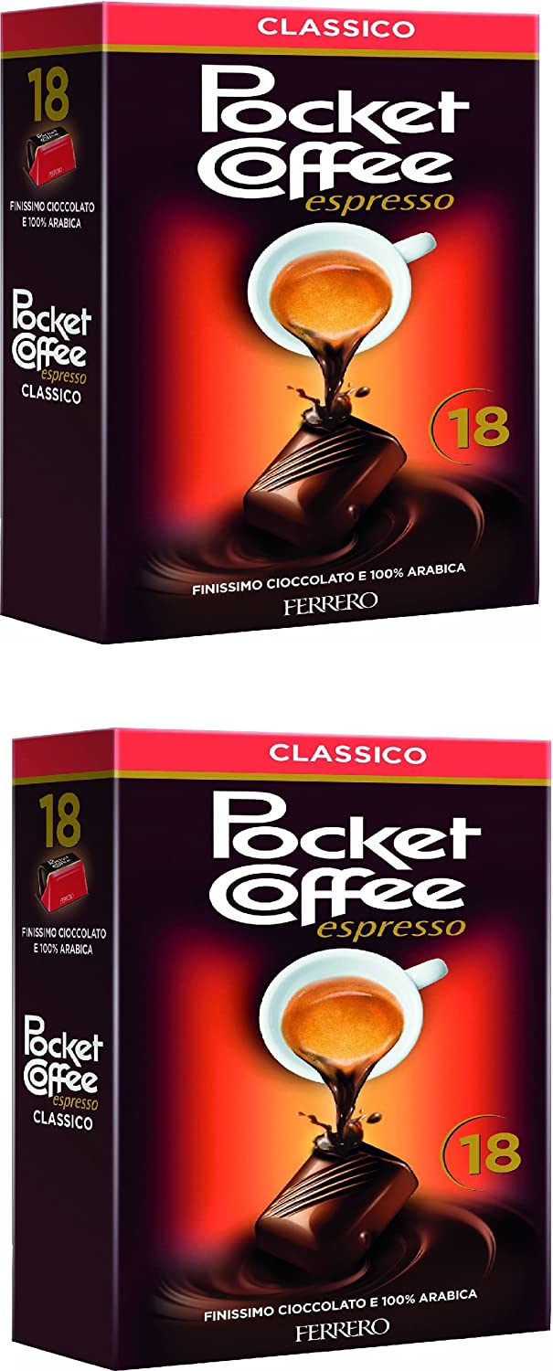 Ferrero: Classic Pocket Coffee 18 pezzi, 225g (confezione da 2) – Raspada