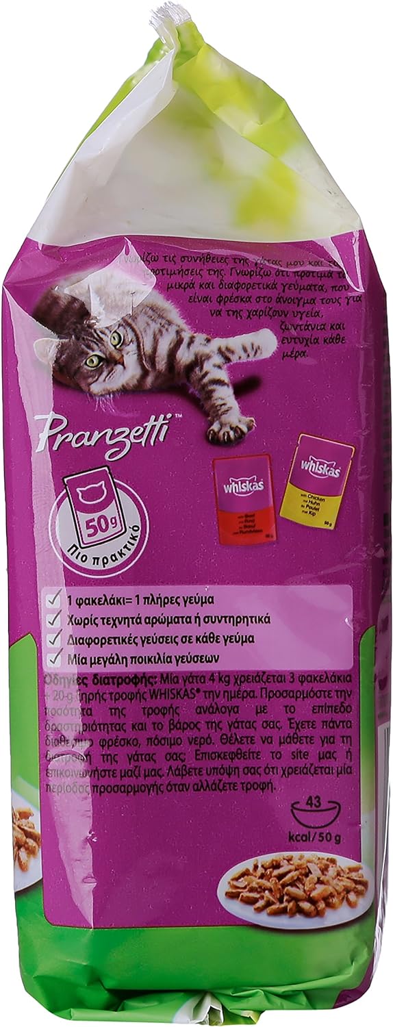Whiskas Pranzetti Mari&Monti, 6 x 50g