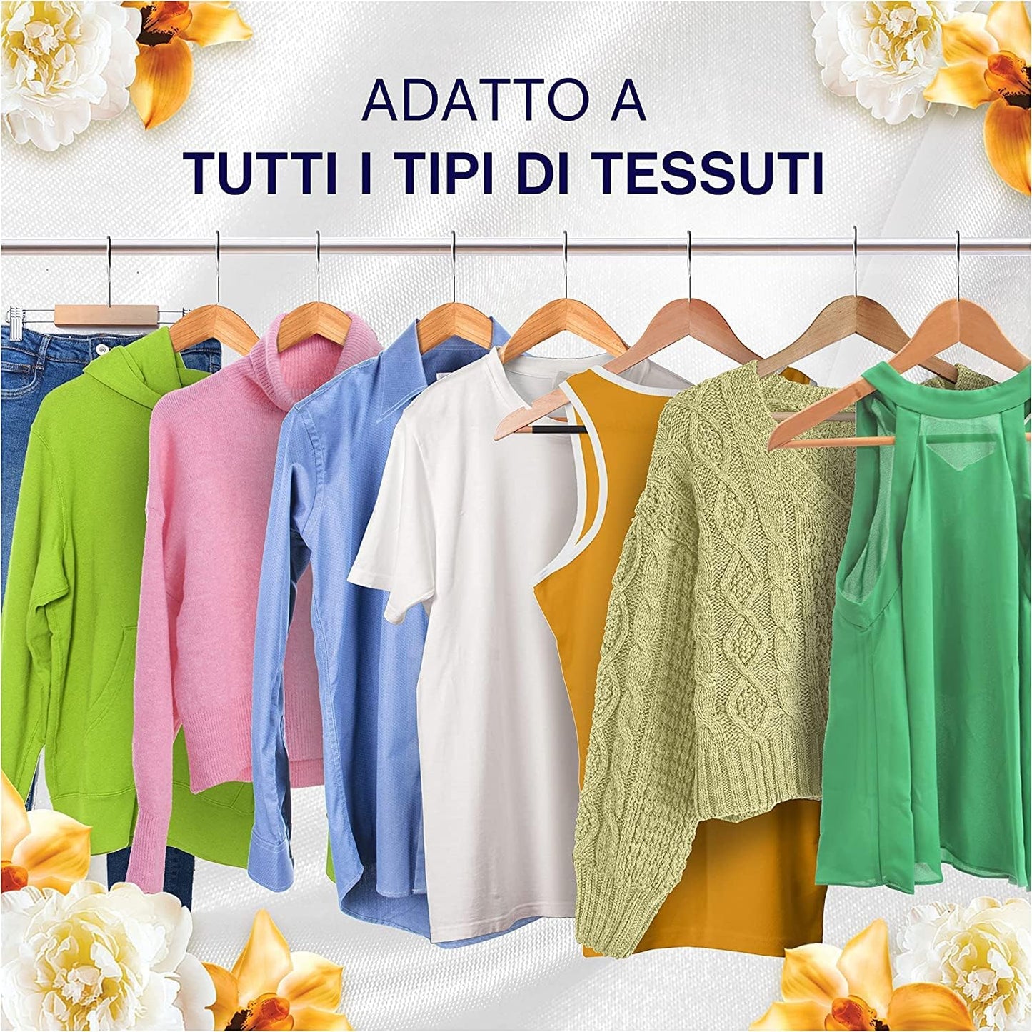 Lenor Profumatore Bucato Perle Profumate Lavatrice, Oro E Fiori Di Vaniglia, Confezione da 6 (6 x 210 g), Intensificatore di Profumo, Maxi Formato, 100% Plastica Riciclata