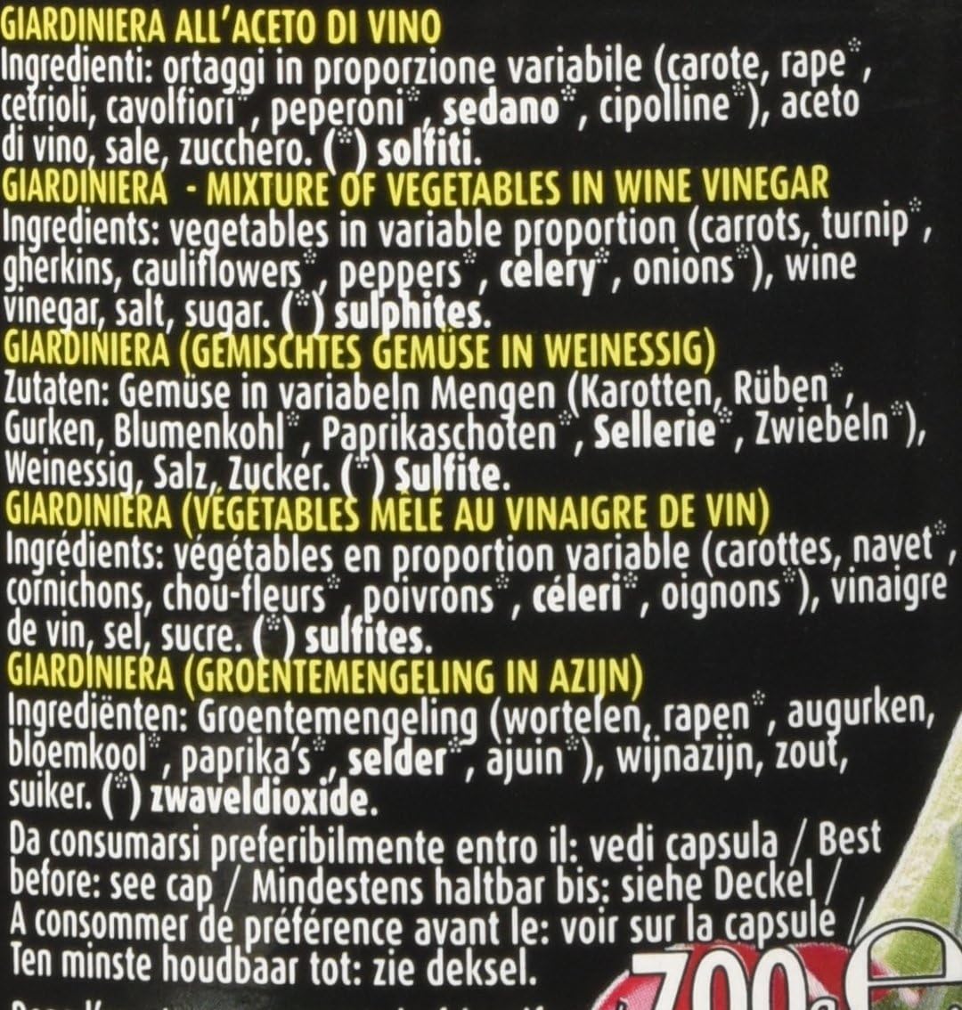 Ponti Giardiniera, T6 - 6 Vasi da 700 gr