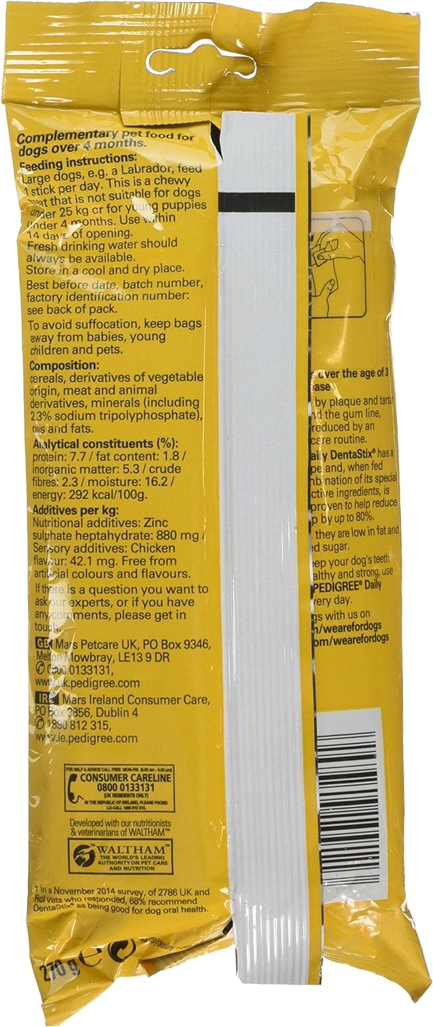 Pedigree Dentastixtm Snack per l'Igiene Orale - confezione da 7 pezzi