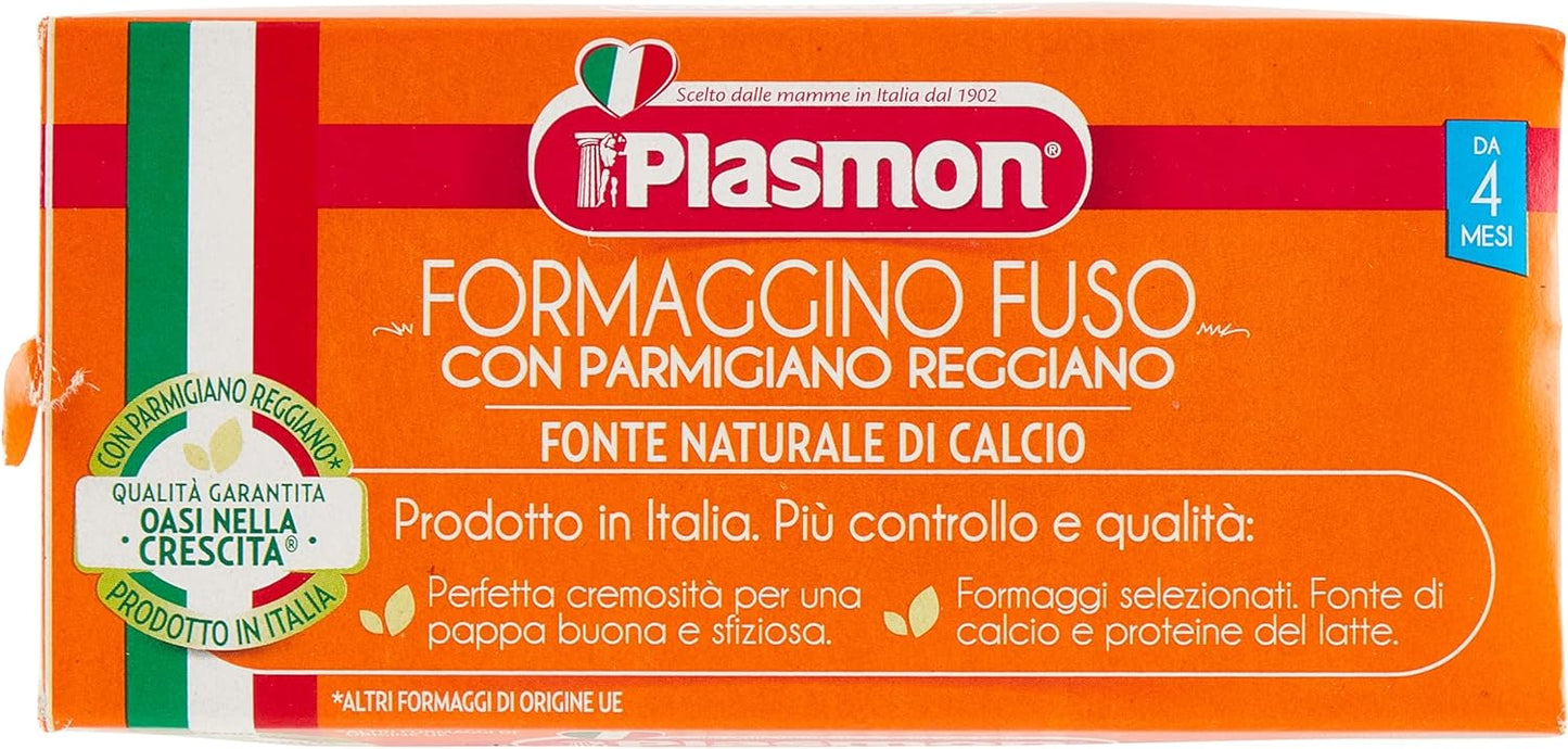 Plasmon Omogeneizzato di Formaggino Fuso e Parmigiano – 24x80g