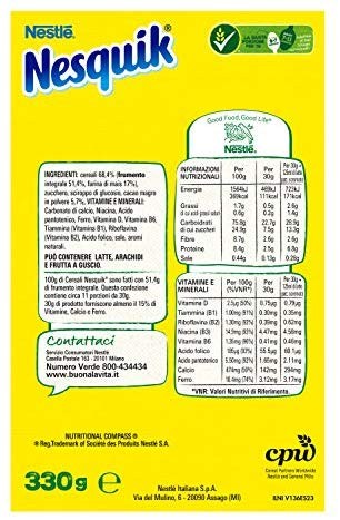 Nesquik Cereali Palline di Cereali Integrali al Cioccolato