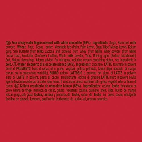 NESTLÉ KITKAT WHITE Snack con wafer ricoperto di cioccolato bianco 3 snack da 41,5g