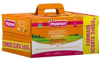 OFFERTA CONVENIENZA 3 pacchi da 15 confezioni l'uno biscotti plasmon