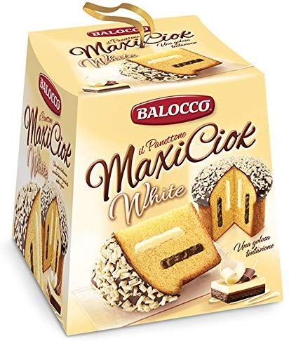 PANETTONE BALOCCO 800 GR MAXI CIOK WHITE BIANCO NATALE CLASSICO CIOCCOLATO