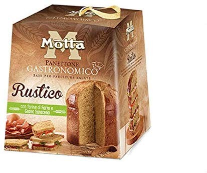 PANETTONE GASTRONOMICO RUSTICO 500 GRAMMI CON FARINE DI FARRO E GRANO SARACENO - Base per farciture salate