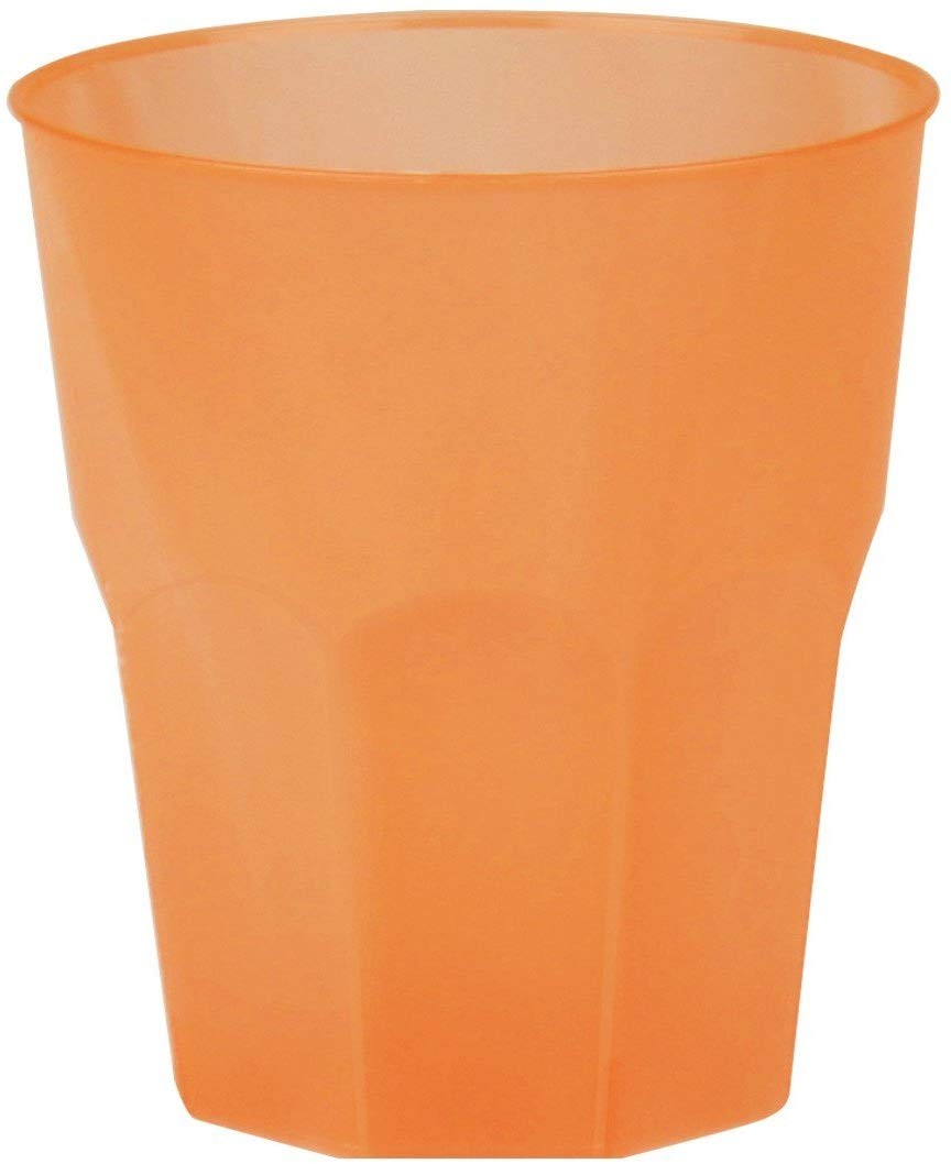 Party Style Gold Plast - Bicchiere Cocktail 270cc, colore bianco - in plastica 6 pz per confezione, Capienza 270 cc