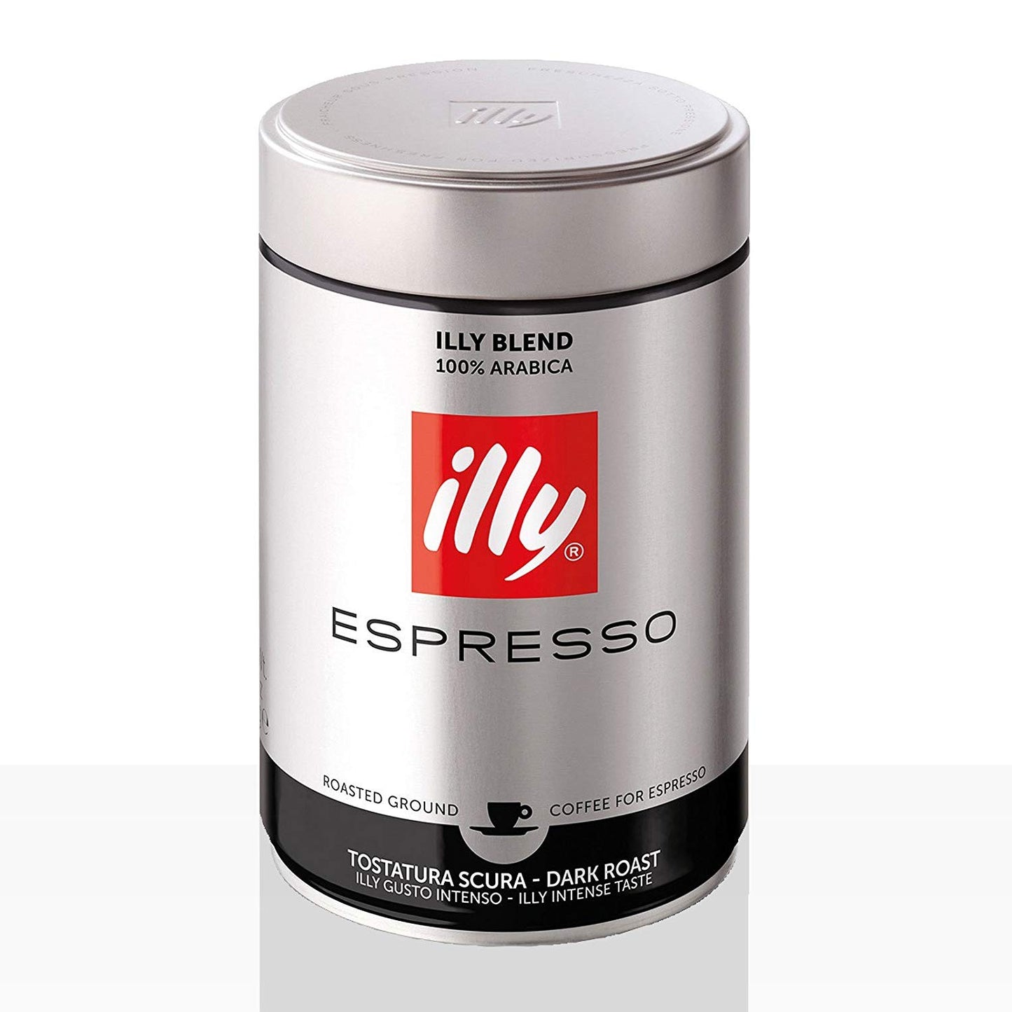 Illy Macinato Tostatura Scura - Set 4 barattoli 250g