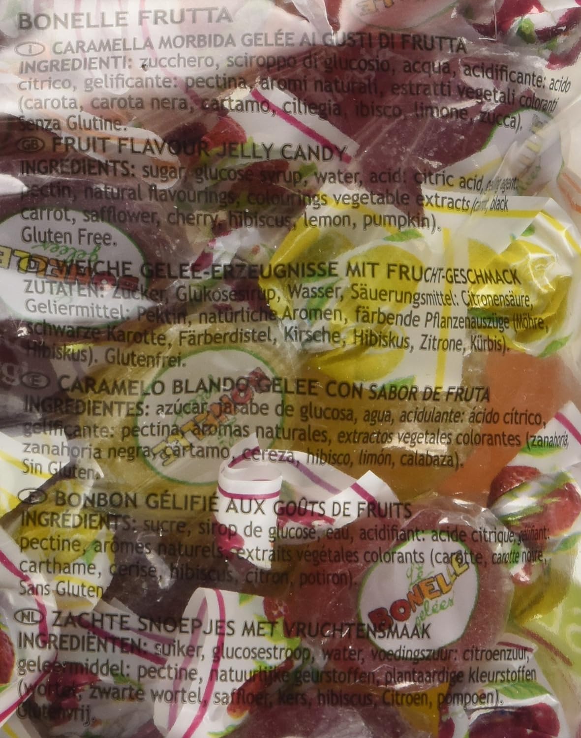 Bonelle Caramelle le Gélees ai Gusti di Frutta, 1kg