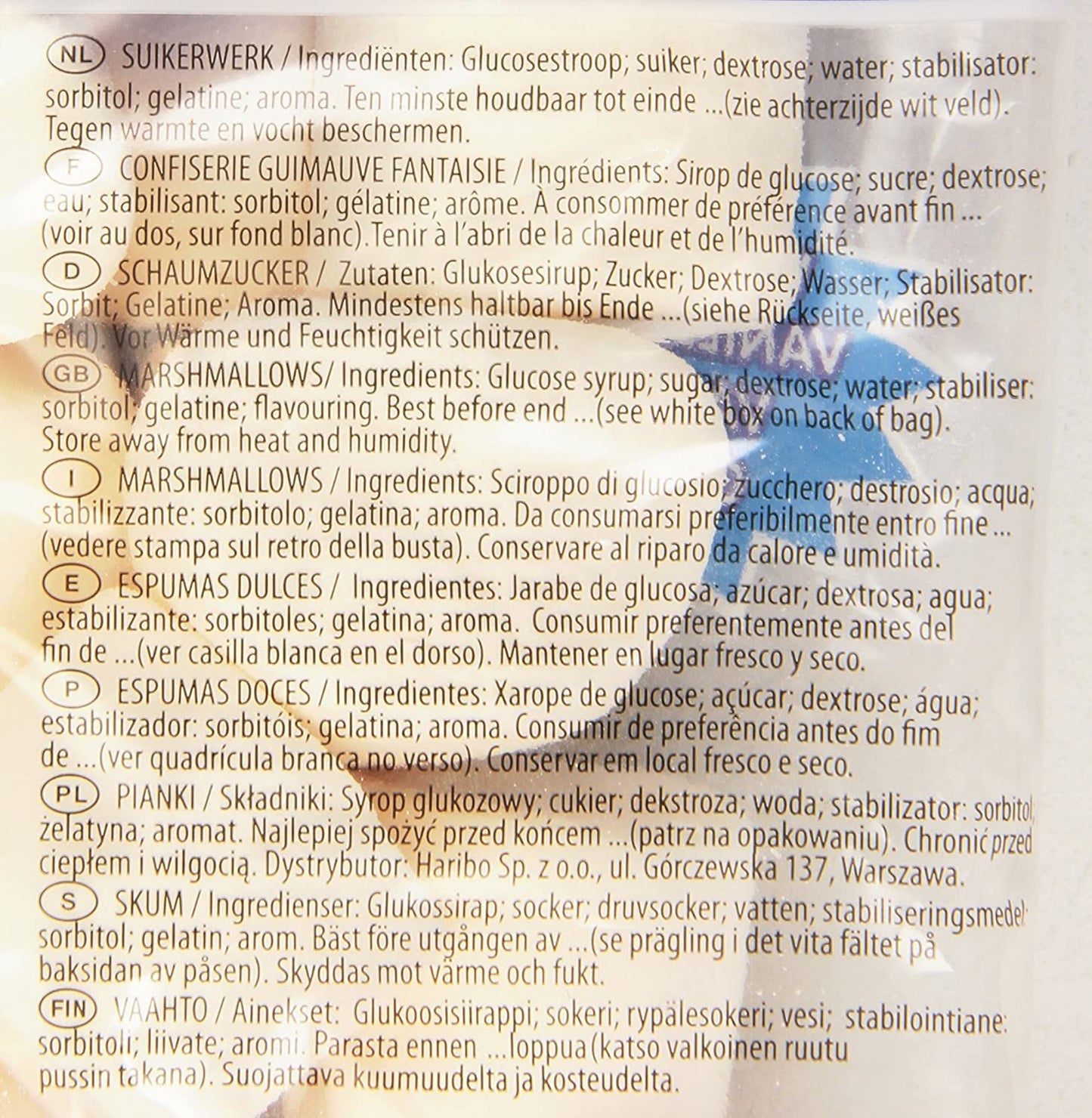 Haribo Caramelle Gommose, Vaniglia, 175g