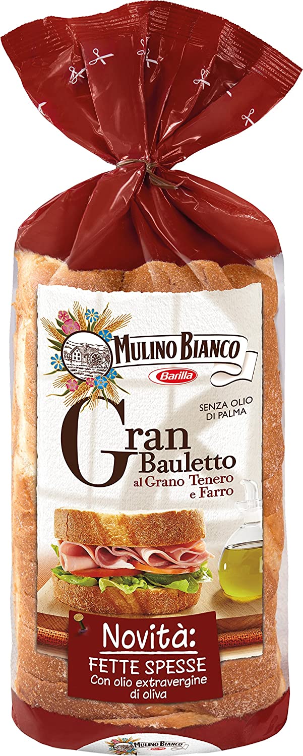 Mulino Bianco Pane Granbauletto al Grano Tenero e Farro, 500 gr