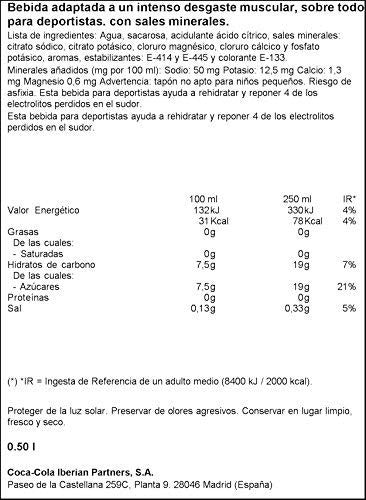 Powerade MOUNTAIN BLAST 0,50 LT x 12 bott. tappo sport