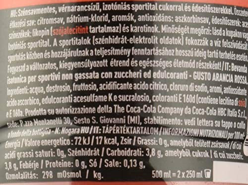 Powerade Sport Drink Blood Orange Gusto Arancia Rossa 500 ml - bottiglia PET riciclabile