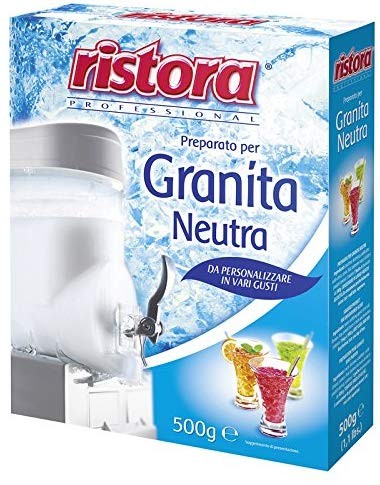 PREPARATO PER GRANITA NEUTRO RISTORA 500 GR PROFESSIONAL SORBETTO PERSONALIZZARE