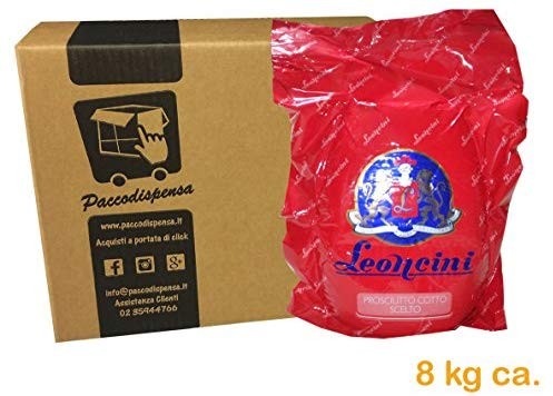 Prosciutto Cotto Scelto "Parigi Rosso" 8 killogram Circa Leoncini