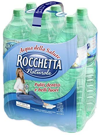 Rocchetta Acqua Naturale - Confezione da 6 Bottiglie x 1.5 Litri