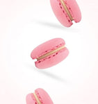 Cuorenero 3 Macaron Gusto Fragola | Macaron Senza Glutine in Astuccio | Fragola Gusto Macaron | Biscotti alla Crema di Fragola - 42 Gr