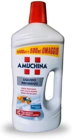 3 X AMUCHINA Pavimenti 1,5L Detergente detersivo liquido per pulizia pavimenti