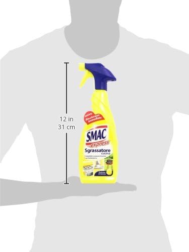 Smac Express - Sgrassatore Cucina, Con Antibatterico, Profumo Di Limone - 3 pezzi da 650 ml [1950 ml]