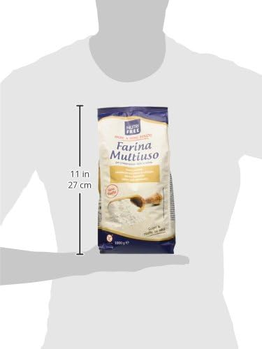 Nutri Free Farina Multiuso a Crudo- 3 Confezioni da 1000 g, Senza glutine, gusto originale