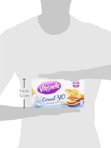 VitaSnella - Biscotti Cereal-Yo, ai cereali, con fermenti vivi e fibre - 6 confezioni da 5 monoporzioni [30 monoporzioni]