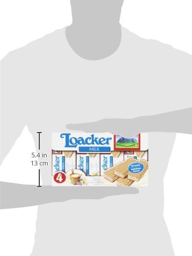 Loaker - Wafers Con Crema Al Latte - 6 confezioni da 4 pezzi da 45 g [24 pezzi, 1080 g]