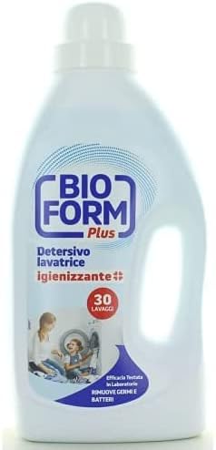 4 PZ BIOFORM PLUS IGIENIZZANTE DETERSIVO BUCATO LAVATRICE LIQUIDO 30 LAVAGGI 1625 ML [TOTALE 6,5 LITRI]