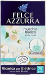 Felce Azzurra Aria Casa - 12 deodoranti per ambienti, ricaricabili per diffusore, 20 ml, colore: Bianco