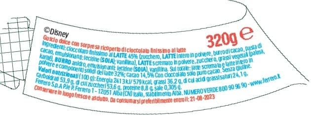 Kinder GranSorpresa Maxi Spider-Man, Uovo di Pasqua Kinder 2026 di Finissimo Cioccolato al Latte con Sorpresa Marvel Spider-Man, 220 g