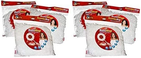 Ricambio Panno Tondo 6 Pezzi in Microfibra per Rotomop Super Five Gira STRIZZA 360