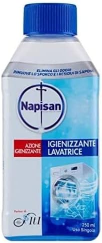 Webazar NAPISAN IGIENIZZANTE LAVATRICE ELIMINA ODORI RIMUOVE LO SPORCO E RESIDUI DI SAPONE LIQUIDO 250 ML