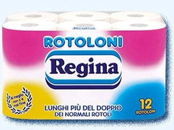 REGINA CARTA IGIENICA 12 ROTOLONI 500 STRAPPI 2 VELI