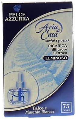 Felce Azzurra Aria di CASA Elettrico Ricarica Talco E Muschio Bianco