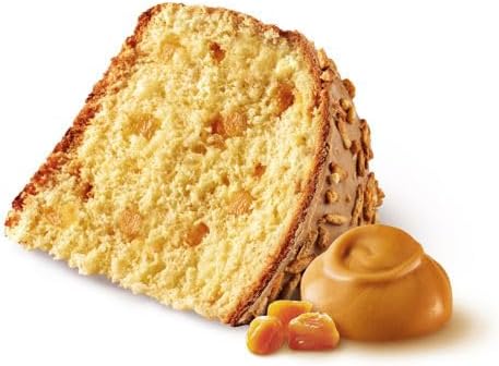 3X Tre Marie Caramel Dore Dorè Panettone Senza Uvetta e Canditi, con Pere Williams e Ricoperto di Cioccolato Bianco e Caramello 900g (2024)