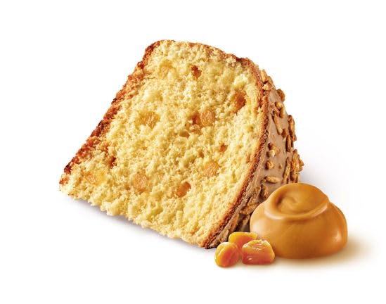 Tre Marie Caramel Dore Dorè Panettone Senza Uvetta e Canditi, con Pere Williams e Ricoperto di Cioccolato Bianco e Caramello 900g (2024)