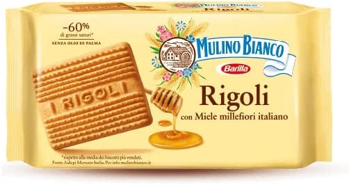 Mulino Bianco Rigoli Biscotti Frollini con Miele Millefiori Italiano 400g