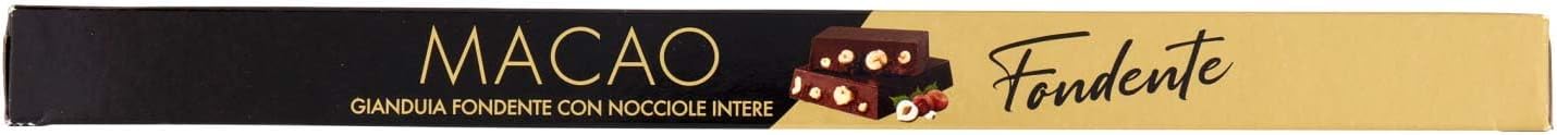 Macao Torrone Gianduia Con Nocciole Fondente, 250g