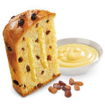 4x Maina Panettone Crema Pasticcera - Dolce Natalizio Tradizionale Italiano - Torta Natalizia con Crema Pasticcera e Uva Sultanina 800g