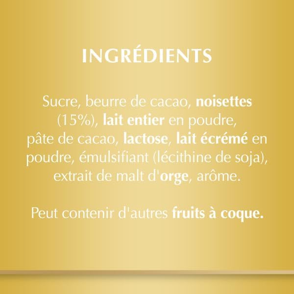 Lindt Suizo De Chocolate Con Leche Premium - Avellanas (300g) (Paquete de 1)