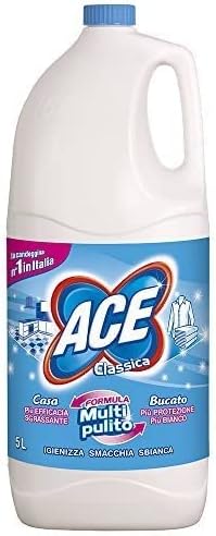 2 x ACE Candeggina Classica Regolare Liquida 5 Litri 5000 ML