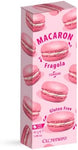 Cuorenero 3 Macaron Gusto Fragola | Macaron Senza Glutine in Astuccio | Fragola Gusto Macaron | Biscotti alla Crema di Fragola - 42 Gr