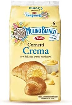 Mulino Bianco Cornetti con Crema Pasticcera - 6 brioches - 300 g