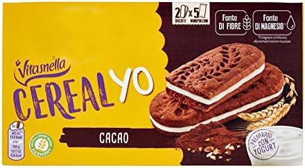 3X Cereal Yo Biscotti al Cacao ai Cereali Integrali con Yogurt 253g [3 Confezioni]