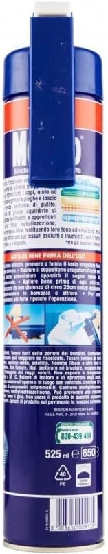 Merito Appretto Spray, Stiratura Facile e Veloce, Elimina le Pieghe e Profuma, 525 ml