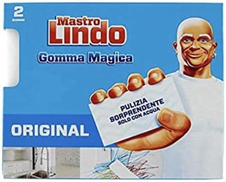 Mastro Lindo - La Gomma Magica, con Doppio Strato - 6 Confezioni da 2 gomme [12 gomme]