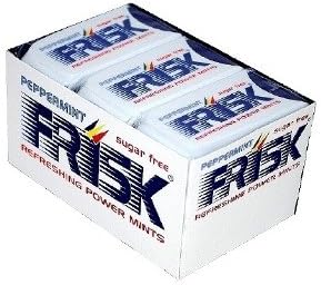 FRISK PEPPERMINT NEW BOX 12 CONFEZIONI Sugar Free